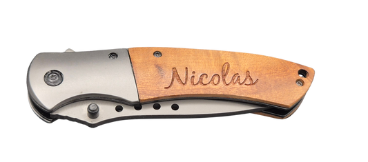 Couteau personnalisé avec votre écriture informatique - Couteau de survie et camping