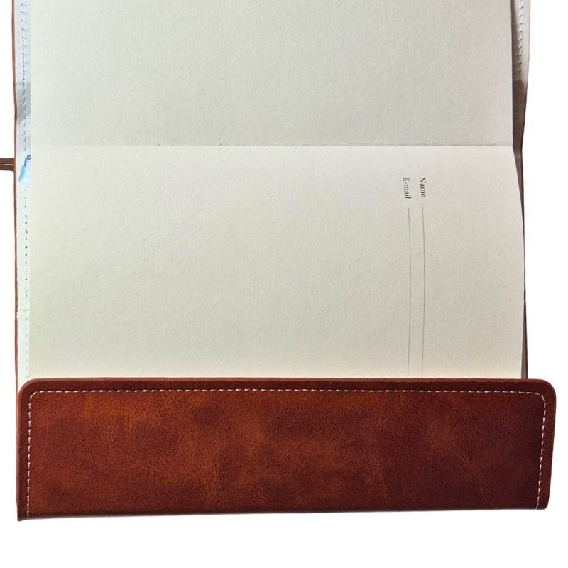Carnet de note A5 Personnalisé en Cuir Véritable – Cahier de 185 Pages