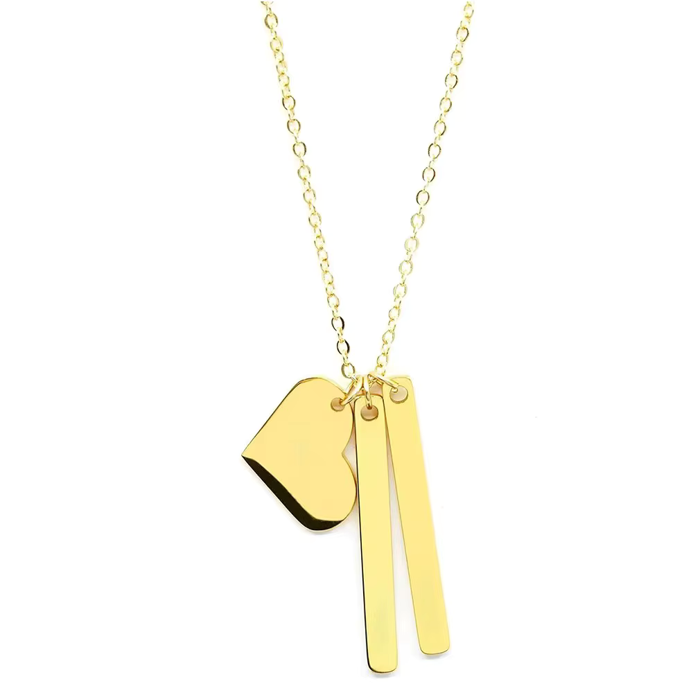 Collier pendentif personnalisé prénoms 3 médaillons (or ou argent)