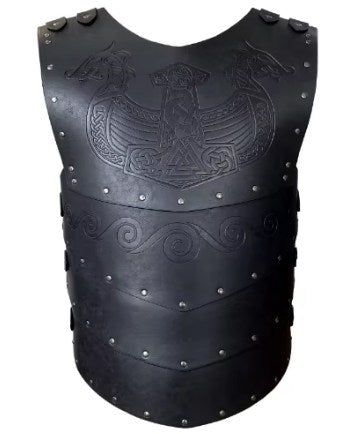 Générique Armure Viking de Buste Noir - Armure médiévale Poitrine pour Cosplay