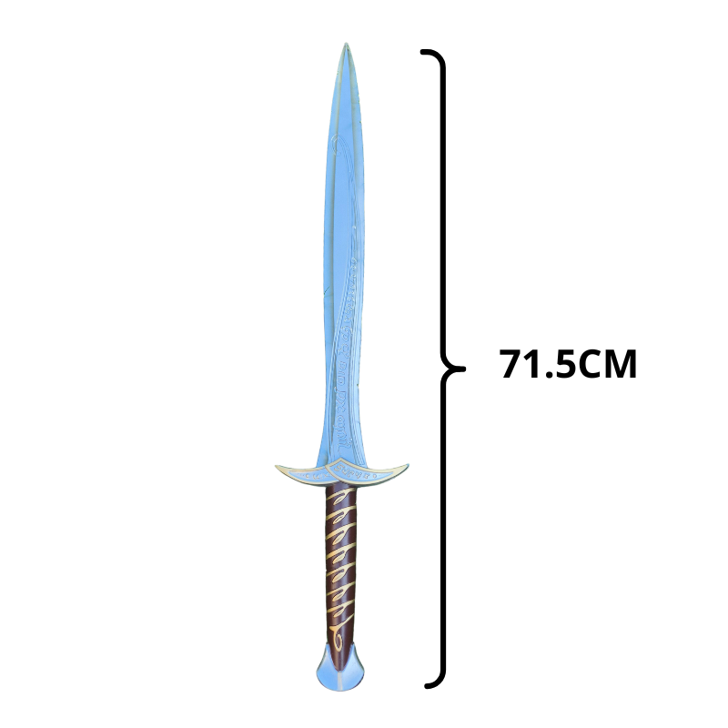 Épée Hobbit – Réplique de l'épée de Bilbon – Cosplay réaliste – Lame sécurisée avec revêtement Caoutchouc et Noyau en Fibre de Verre – épée de Pirate - Seigneur des Anneaux