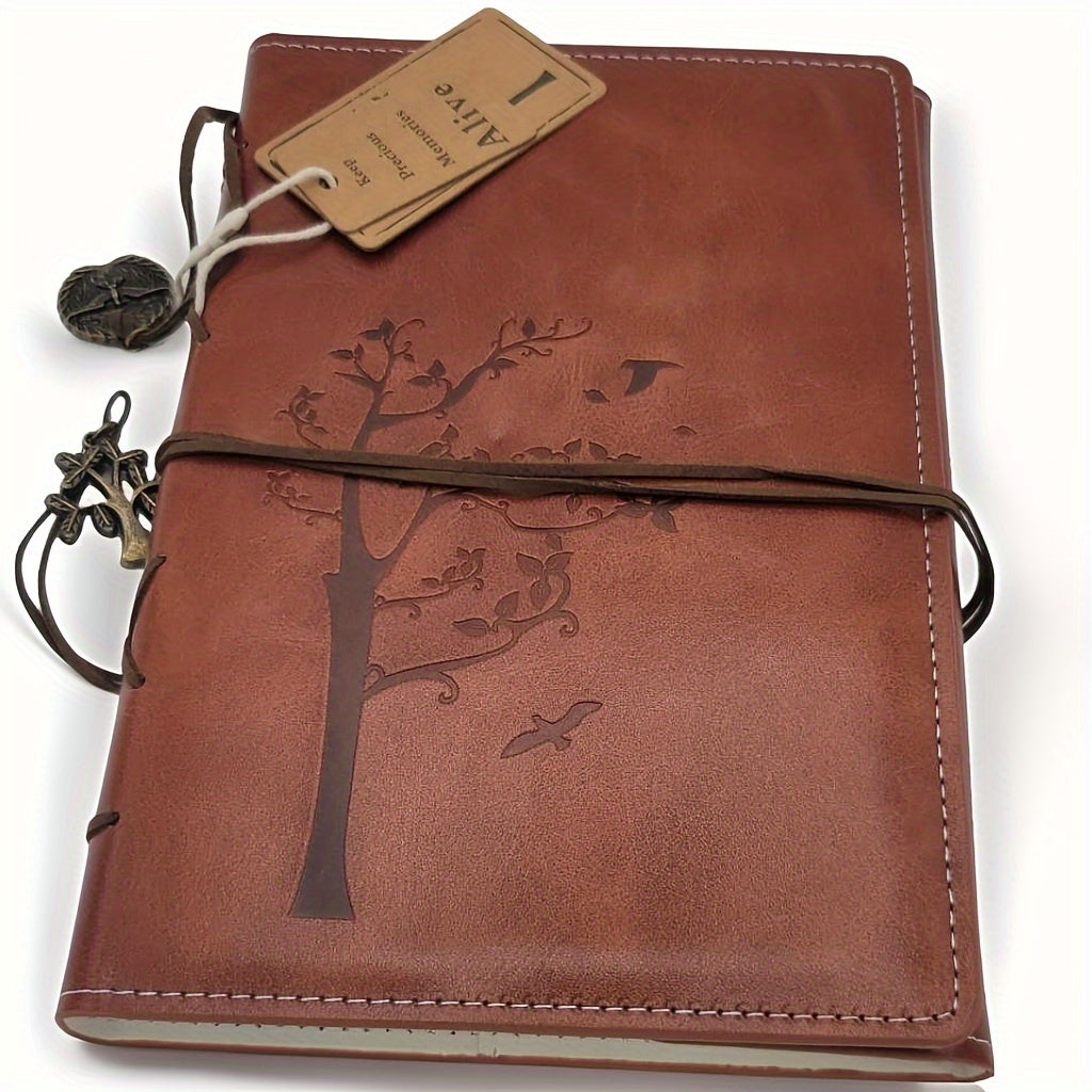 Carnet de note A5 Personnalisé en Cuir Véritable – Cahier de 185 Pages