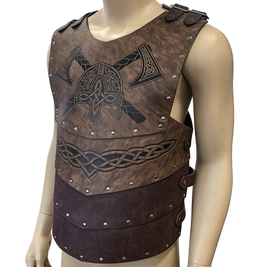 Générique Armure Viking de Buste Noir - Armure médiévale Poitrine pour Cosplay