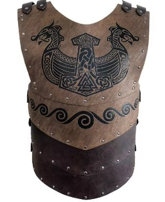 Générique Armure Viking de Buste Noir - Armure médiévale Poitrine pour Cosplay