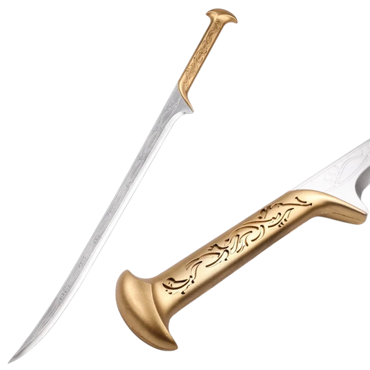 Épée elfique du Roi Thranduil – Réplique inspirée du Seigneur des Anneaux – Accessoire Cosplay en Mousse renforcée – Finitions dorées et Motifs elfiques – Idéale GN et Collection - épée de Pirate
